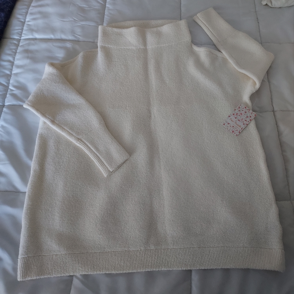 NWT Free People Ottoman sweater, cream XS